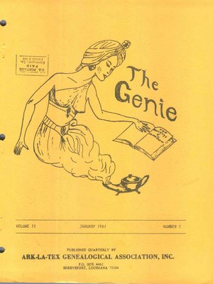 cover image of The Genie - Volume 15, No. 1 & 2